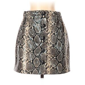 Stylish ZARA Basic Snake Print Mini Skirt – Size Small